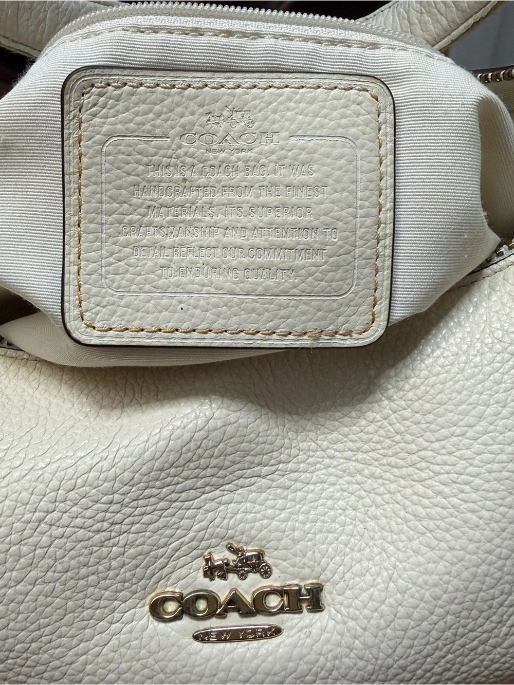 Coach soft pebble